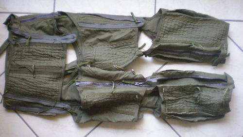 SAAF FIGHTER PILOTS G-SUIT LABELLED&DATED 1986-SIZE SMALL REGULAR-USED BY 1 SQUADRON MIRAGE F1 PILOT