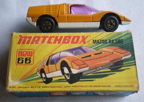 MATCHBOX SERIES NO 66 MAZDA RX 500 MADE IN ENGLAND 1971 BY LESNEY