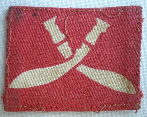 WW2-48TH GURKHA INFANTRY BRIGADE FORMATION PATCH-ORIGINAL PERIOD ITEM
