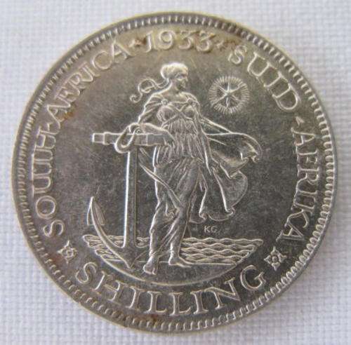 1933 SILVER SHILLING EF+