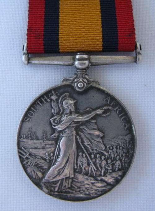 BOER WAR QSA MEDAL CORRECTLY NAMED & AWARDED TO.10 SERJT. P.M VAN NOORDEN WILLMORE TOWN GUARD