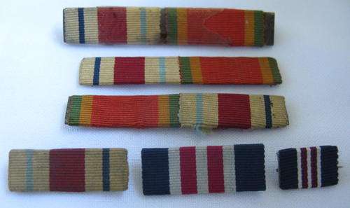 SELECTION OF WW2 MEDAL BARS