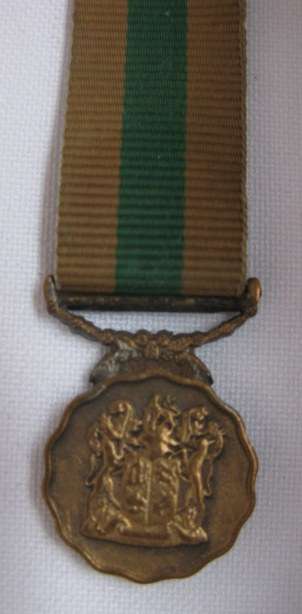 SADF GOOD SERVICE MINIATURE MEDAL-BRONZE