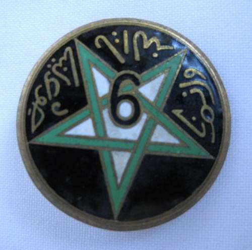 FRENCH FOREIGN LEGION BRASS & ENAMEL INSIGNIA-PRE 1964