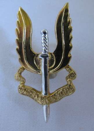 RHODESIAN SAS ANODISED CAP BADGE-ORIGINAL-2 LUGS