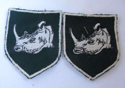 RHODESIA 2 BRIGADE MASHONALAND DISTRICT SHOULDER FLASH X2-EMBROIDERED