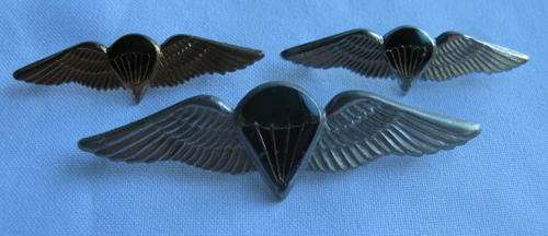 SADF PARA  NIGHT JUMPERS WING.DARK GREEN CANOPY WITH SHROUD LINE AREAS IN BLACK,2X MESS DRES