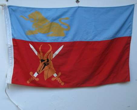 SADF EASTERN CAPE COMMAND STORM FLAG-MEASURES 96X60CM