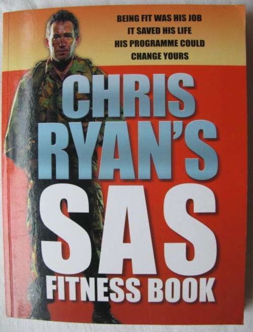 CHRIS RYAN'S SAS FITNESS BOOK-1ST PUBLISHED IN THE UK BY CENTURY 2000-STIFF CARD-116 PAGES-CONDITIO
