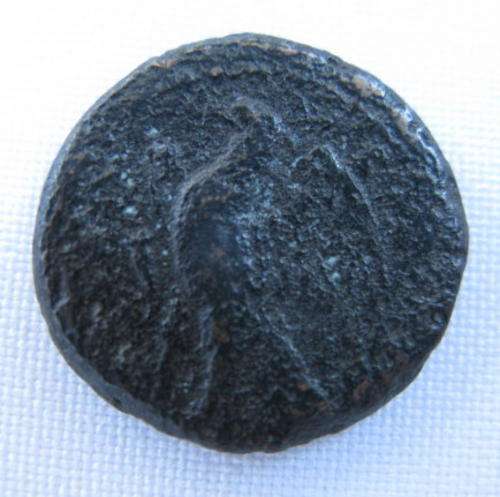 ANCIENT GREEK BRONZE-150BC ASIA MINOR-DIAMETER 20MM