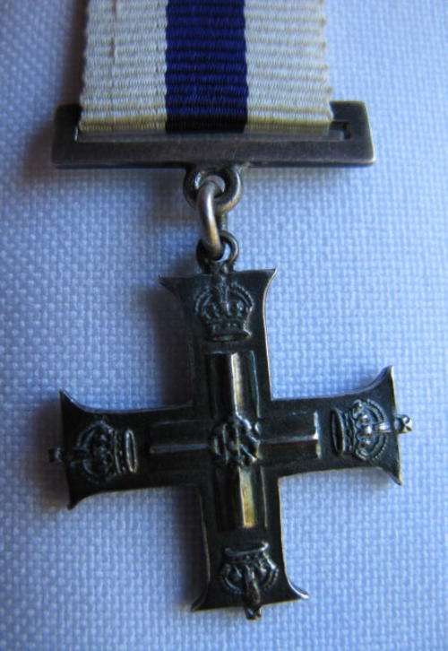 MINIATURE SILVER MILITARY CROSS-GUARANTEED ORIGINAL