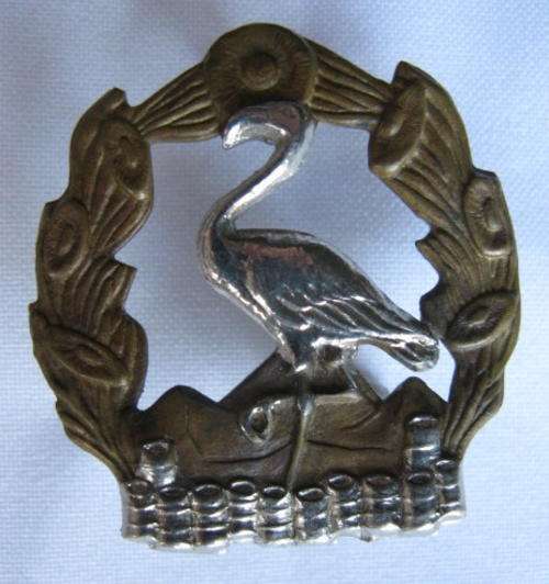 2 SA INFANTRY BATTALION BI-METAL CAP BADGE-APPROVED IN 1986-WORN 1986-2003-2X SCREW LUGS