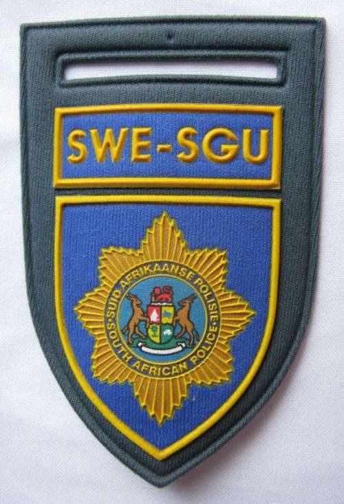 SA POLICE SPECIAL GUARD UNIT-TUPPER FLASH-ONE PIN