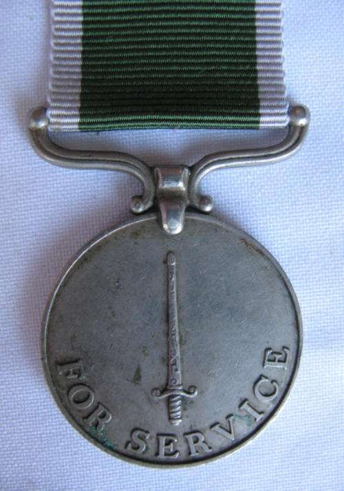 FULL SIZE RHODESIAN PRISON SERVICE MEDAL-AWARDED TO:9694 WAR. J. MALOYA-THE MEDAL IS UNRESEARCHED