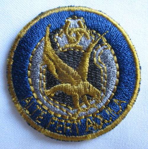 Rooivalkies, meaning the womens branch of the AWB / EMBROIDERED BERET BADGE
