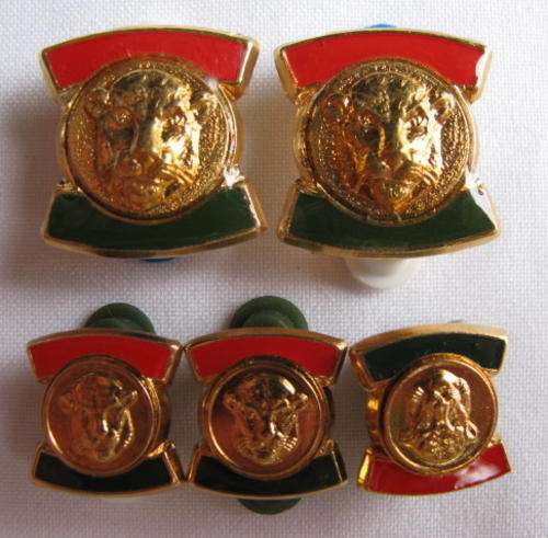 BOPHUTHATSWANA DEFENCE FORCE RANKS(EQUIVALENT TO SA CASTLE)X2-SOLD WITH 3 SMALLER MESS DRES