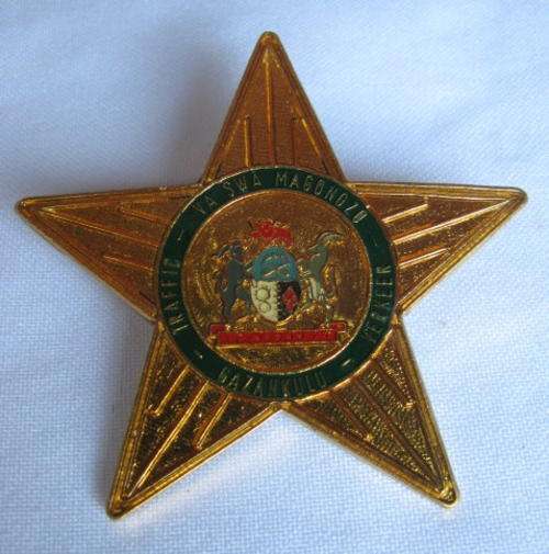 GAZANGULU TRAFFIC INSPECTOR'S BREAST BADGE-2 PINS