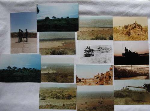 SADF BORDER WAR PERIOD SELECTION OF 14 ORIGINAL PHOTOS-ARMOURED CORPS IN TRAINING