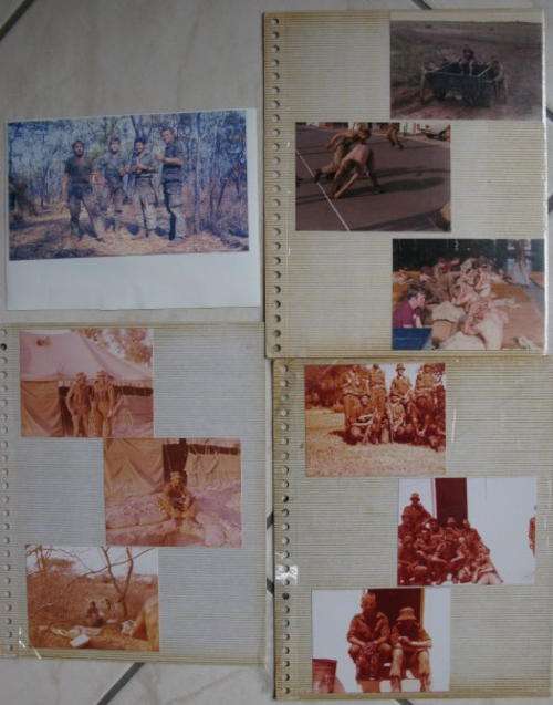SADF BORDER WAR PERIOD SELECTION OF ORIGINAL PHOTOS-PARABATS & INFANTRY IN TRAINING-17 PHOTOS IN TOT
