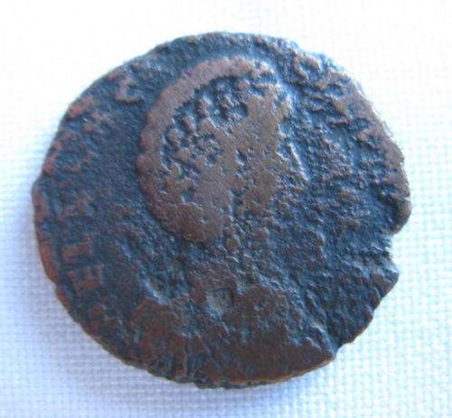 ROMAN BRONZE COIN-AELIA FLACILLA 410 AD-DIAMETER 21 MM-GUARANTEED AUTHENTIC