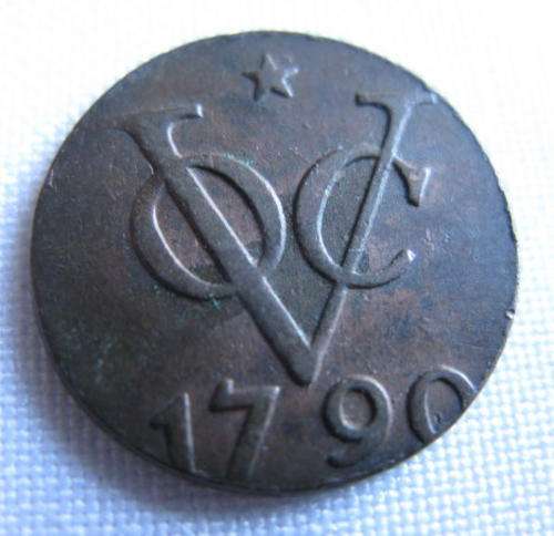 1790 BRONZE VOC COIN-DIAMETER 21 MM