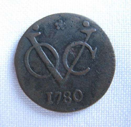 1780 BRONZE VOC COIN-DIAMETER 21 MM
