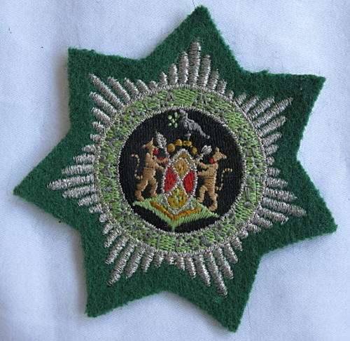 CISKEI POLICE CLOTH CAP BADGE FOR FIELD DRESS - SCARCE