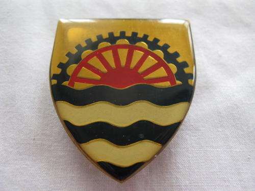 SHOULDER FLASH - KLERKSDORP COMMANDO - 3 PINS - ORIGINAL