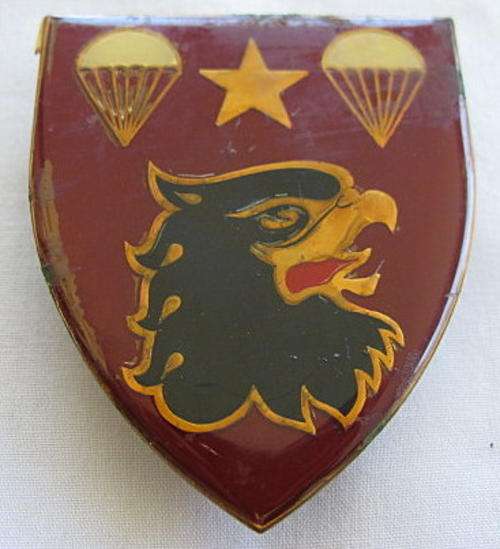 SHOULDER FLASH - 44 PARACHUTE BRIGADE - 3 PINS - ORIGINAL