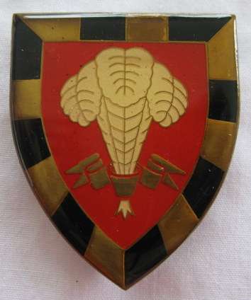 SHOULDER FLASH - 1 SA INF BN. 3RD TYPE - 3 PINS - ORIGINAL