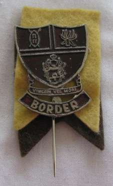 BORDER RUGBY LAPEL BADGE 1960'S - 70'S