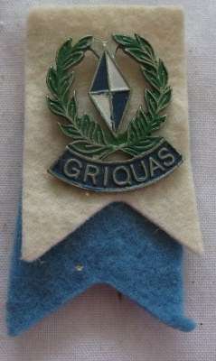 GRIQUAS RUGBY LAPEL PIN 1960'S - 70'S
