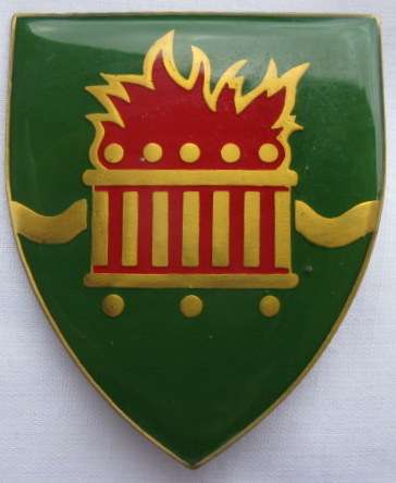 SHOULDER FLASH - REGT. DAN PIENAAR - 3 PINS - ORIGINAL