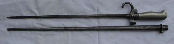 FRENCH MODEL 1886 'LEBEL' BAYONET - THIS IS A CRUCIFORM - 4 EDGED - BLADE THAT IS NOTHING MORE THAN