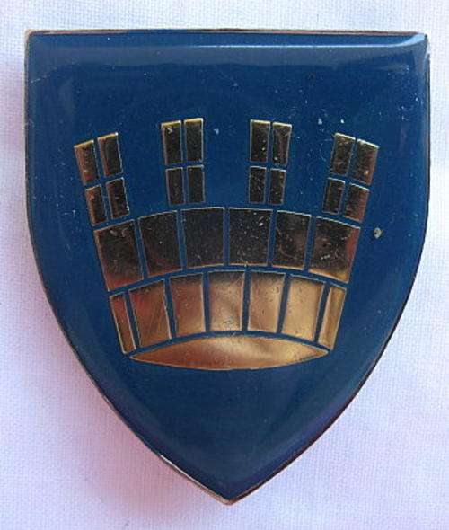 SHOULDER FLASH - KROONSTAD COMMANDO - 3 PINS - ORIGINAL