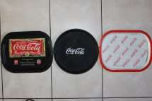 3 X VINTAGE COCA COLA TRAYS SOLD TOGETHER