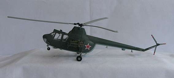 WESTLAND WASP HELICOPTER MADE FROM A PLASTIC/METAL BASE MATERIAL - MEASURES 180MM