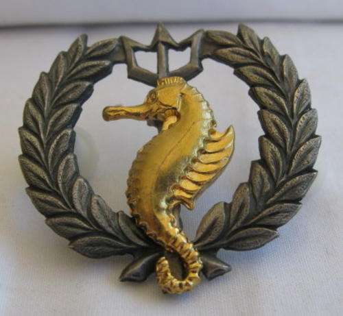 SA NAVY INDEPENDANT SHIPS AND AIR/SEA RESCUE FLOTILLA - BI-METAL 2 PIECE BICAST BADGE - APPROVED 198