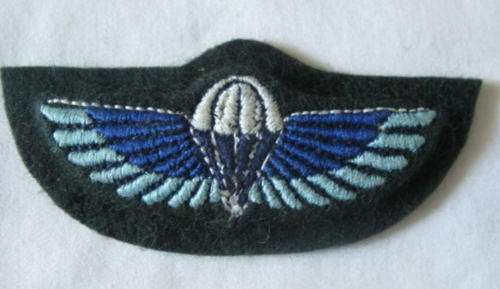 RHODESIA SAS PARACHUTE WINGS - TARTAN GREENS 1960'S -1980 - ORIGINAL - PADDED