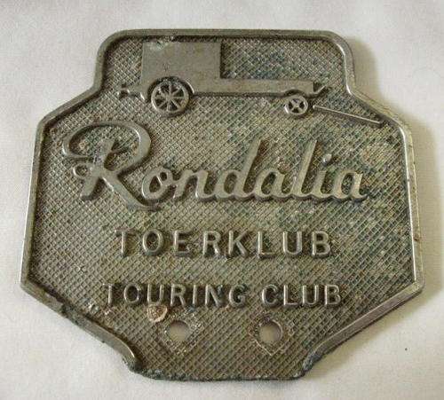 RONDALIA TOURING CLUB CAR BADGE