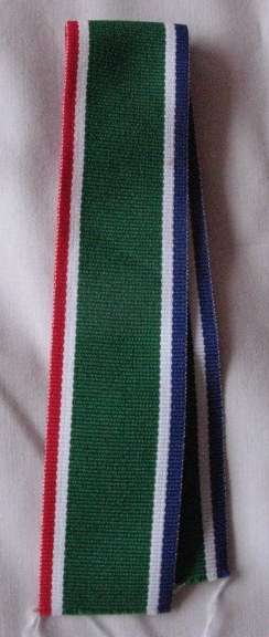 SANDF MEDAL FOR LOYAL SERVICE - FULL SIZE MEDAL RIBBON - LENGTH 28,5CM