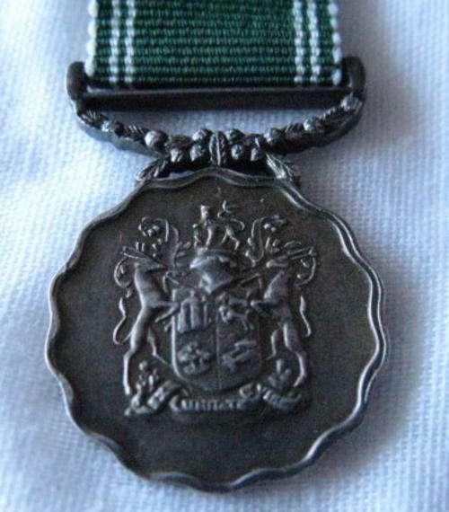 MINIATURE SADF LONG SERVICE AND GOOD CONDUCT MEDAL FOR PERMANENT FORCE MEMBERS