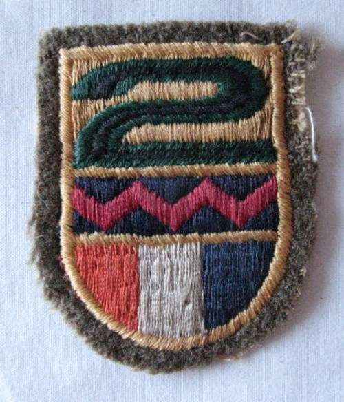 2 SA INFANTRY CLOTH SHOULDER FLASH - 1960 - '70'S