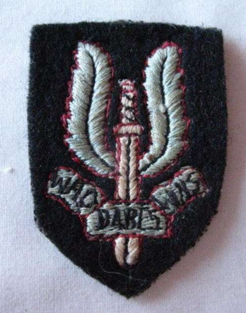 RHODESIA SAS CLOTH BERET BADGE WORN BY O/R'S - ORIGINAL