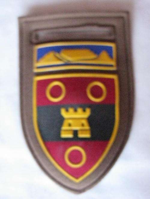 STELLENBOSCH COMMANDO WITH WESTERN PROVINCE COMMAND BAR TUPPER FLASH - ORIGINAL - ONE PIN