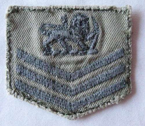 RHODESIA ARMY SERGEANT CLOTH RANK