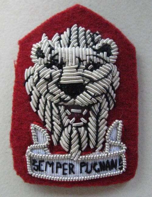SWA TERRITORY FORCE SENIOR OFFICERS, STAFF QUALIFIED BERET BADGE - WIRE EMBROIDERED