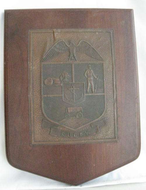 VINTAGE TRANSVAAL RUGBY PLAQUE - MEASURES 22 X 30CM,