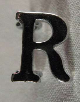 RHODESIA BSAP CHROMED TITLE - POLICE RESERVE - LUGS INTACT - 1940'S - 1980