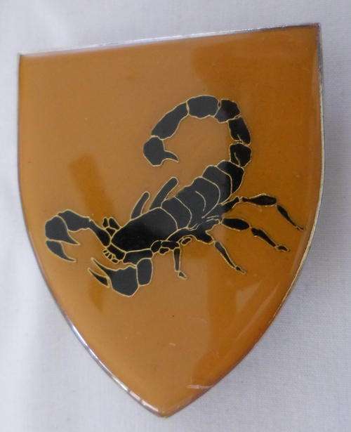 GATSRAND COMMANDO BROWN AND BLACK TYPE SHOULDER FLASH - 3 PINS - ORIGINAL